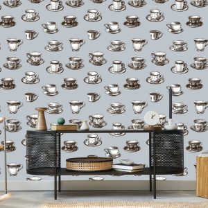 Papier Peint Pour Les Tasses De Cuisine Comme Esquissé – Image 5