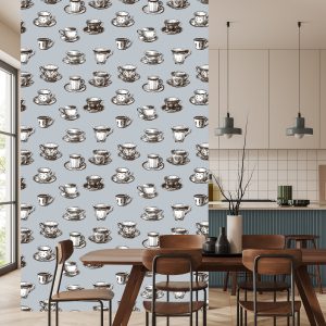 Papier Peint Pour Les Tasses De Cuisine Comme Esquissé – Image 4