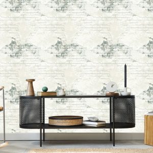 Papier Peint Pour Le Mur De Décoration De Briques Beiges En Béton De Chambre À Coucher – Image 5