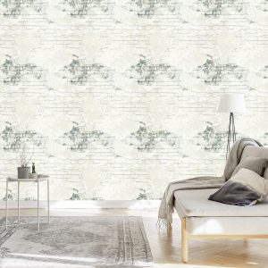 Papier Peint Pour Le Mur De Décoration De Briques Beiges En Béton De Chambre À Coucher – Image 3