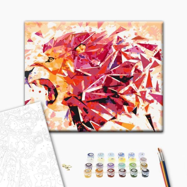 Peinture par numéros - Abstract Lion