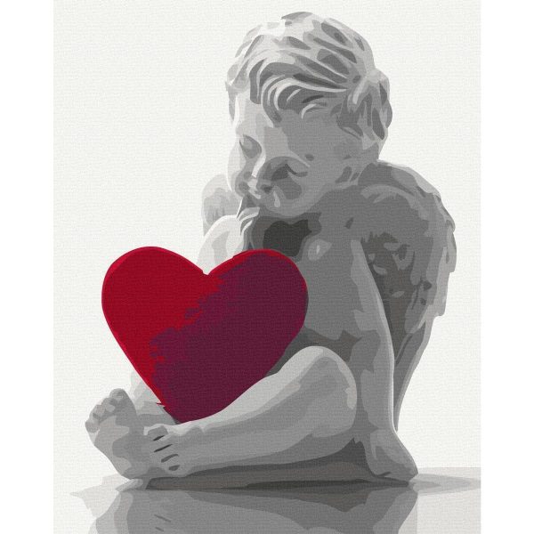 Peinture par numéros - Angel (Red Heart)