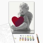 Peinture par numéros - Angel (Red Heart)