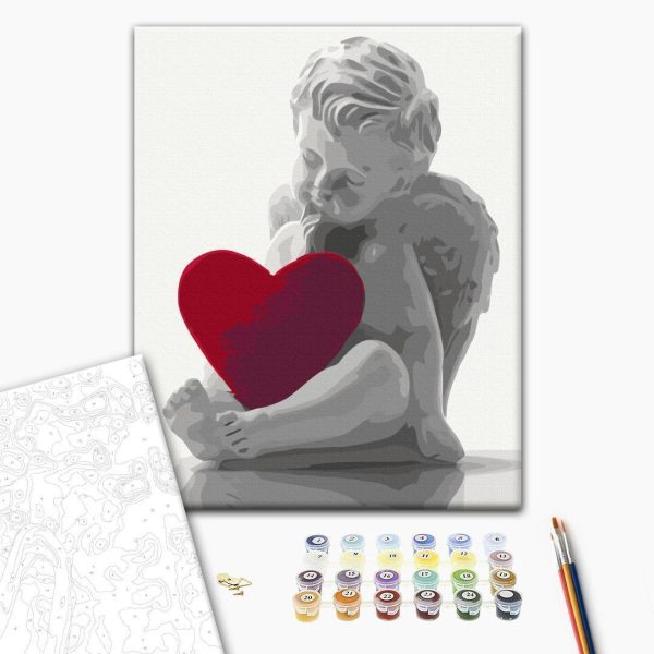 Peinture par numéros - Angel (Red Heart)