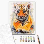 Peinture par numéros - Baby Tiger
