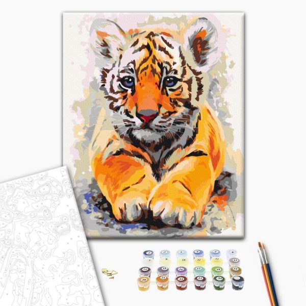 Peinture par numéros - Baby Tiger