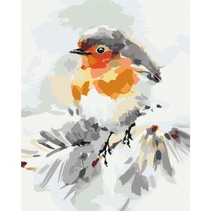 Peinture par numéros - Bird on the Christmas Tree
