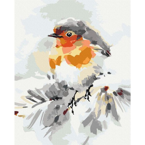 Peinture par numéros - Bird on the Christmas Tree
