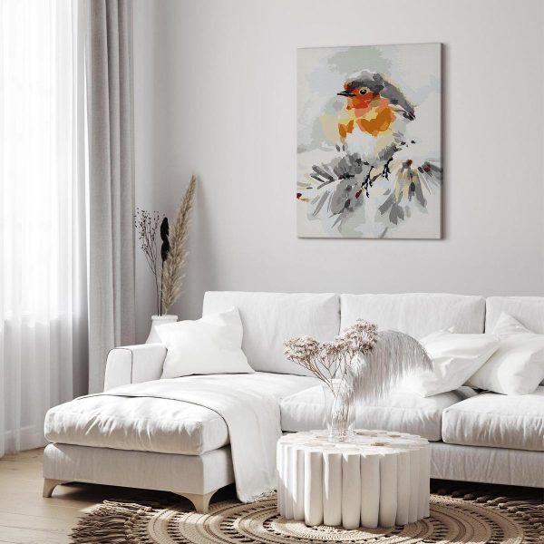 Peinture par numéros - Bird on the Christmas Tree