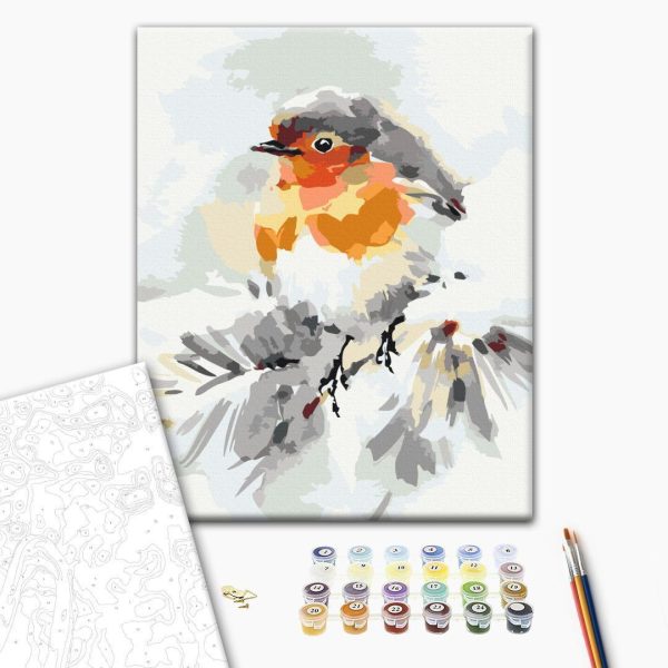 Peinture par numéros - Bird on the Christmas Tree