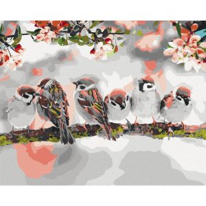 Peinture par numéros - Birds on the Branch