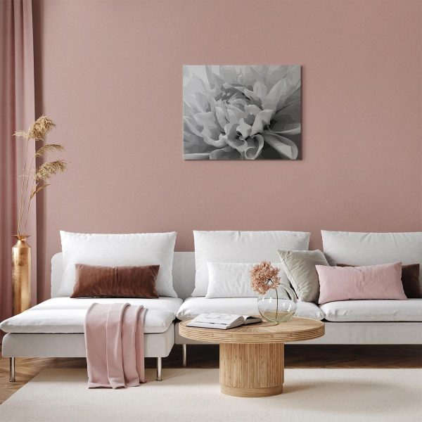Peinture par numéros - Black & White Flower