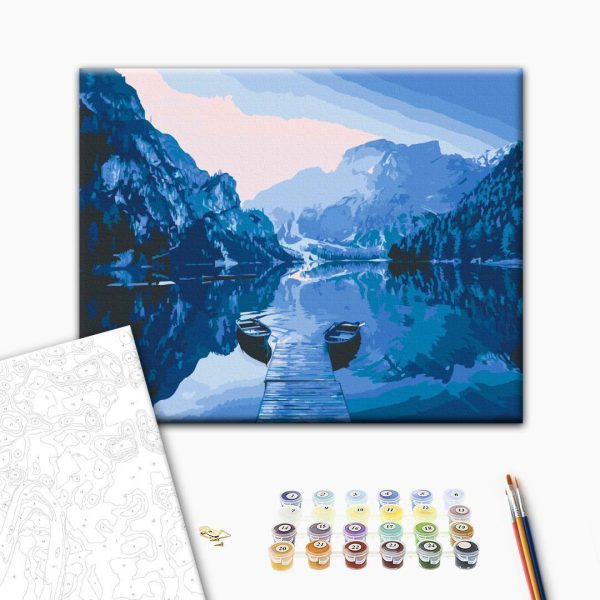 Peinture par numéros - Boats on the Lake