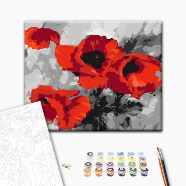 Peinture par numéros - Bouquet of Poppies