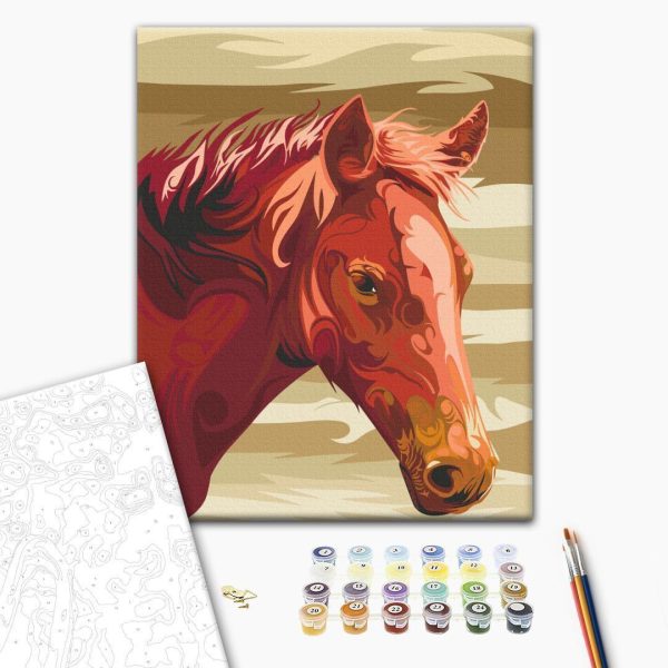 Peinture par numéros - Brown Horse