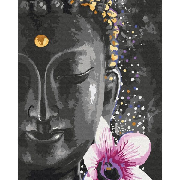 Peinture par numéros - Buddha and Flower