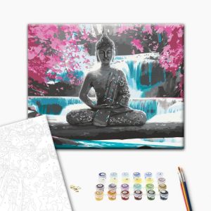 Peinture par numéros - Buddha and Waterfall