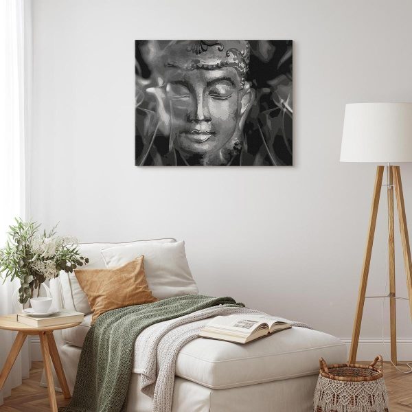 Peinture par numéros - Buddha in Black and White