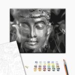 Peinture par numéros - Buddha in Black and White