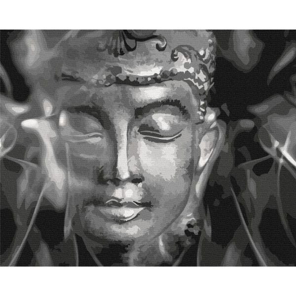 Peinture par numéros - Buddha in Black and White