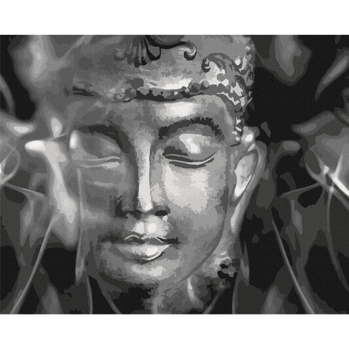 Peinture par numéros - Buddha in Black and White
