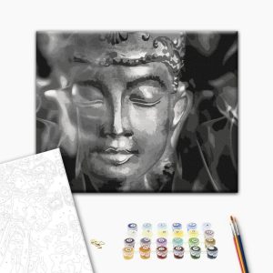 Peinture par numéros - Buddha in Black and White