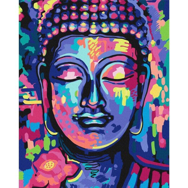 Peinture par numéros - Buddha's Crazy Colors