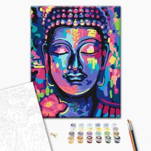 Peinture par numéros - Buddha's Crazy Colors
