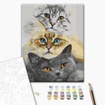 Peinture par numéros - Cat's Trio