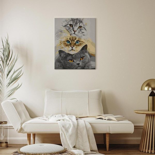 Peinture par numéros - Cat's Trio