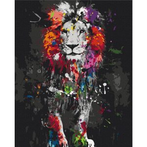 Peinture par numéros - Colourful Animals: Lion