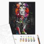 Peinture par numéros - Colourful Animals: Lion