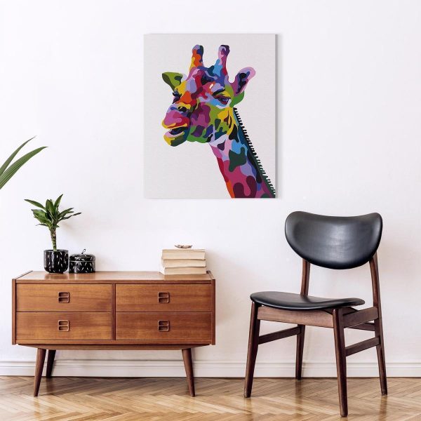 Peinture par numéros - Colourful Giraffe