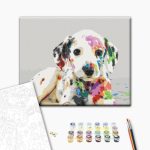 Peinture par numéros - Colourful Puppy