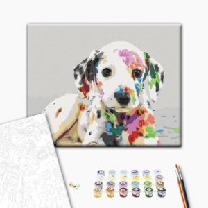 Peinture par numéros - Colourful Puppy