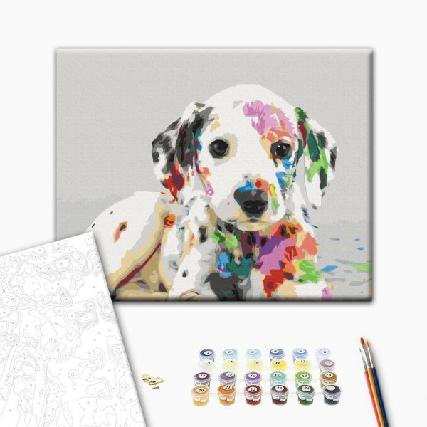 Peinture par numéros - Colourful Puppy
