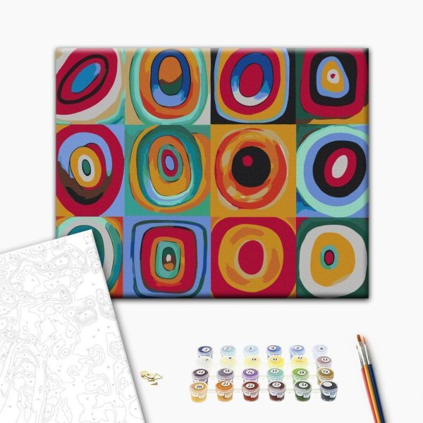 Peinture par numéros - Colourful Rings
