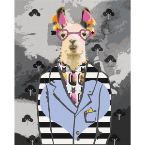 Peinture par numéros - Crazy Alpaca