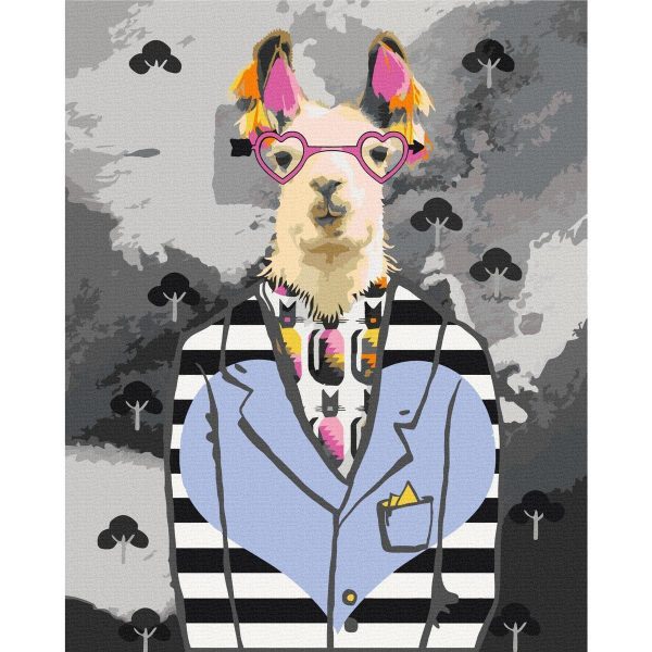Peinture par numéros - Crazy Alpaca