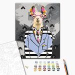 Peinture par numéros - Crazy Alpaca
