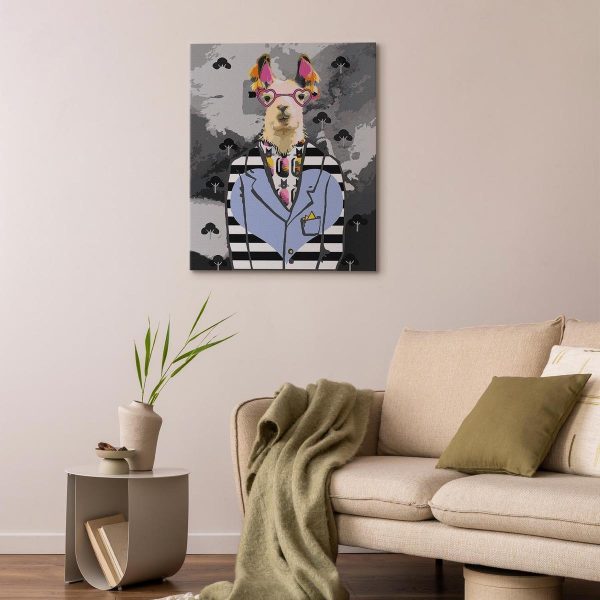 Peinture par numéros - Crazy Alpaca