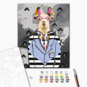 Peinture par numéros - Crazy Alpaca
