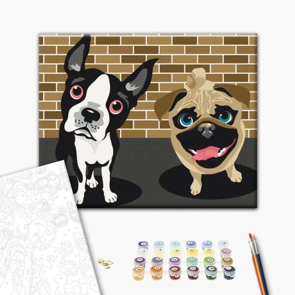 Peinture par numéros - Cute Dogs