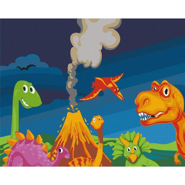 Peinture par numéros - Dinosaur World