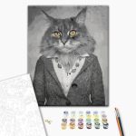 Peinture par numéros - Elegant Cat