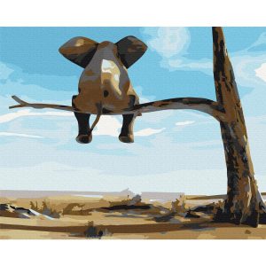 Peinture par numéros - Elephant In A Tree