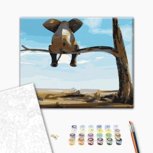 Peinture par numéros - Elephant In A Tree