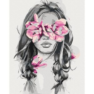 Peinture par numéros - Flowers On Eyes