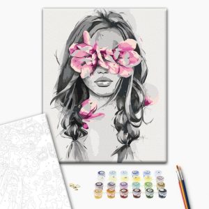 Peinture par numéros - Flowers On Eyes