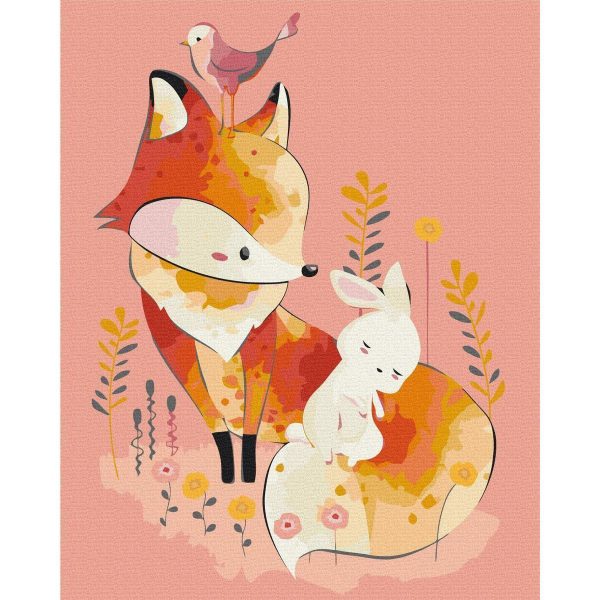 Peinture par numéros - Fox and Rabbit
